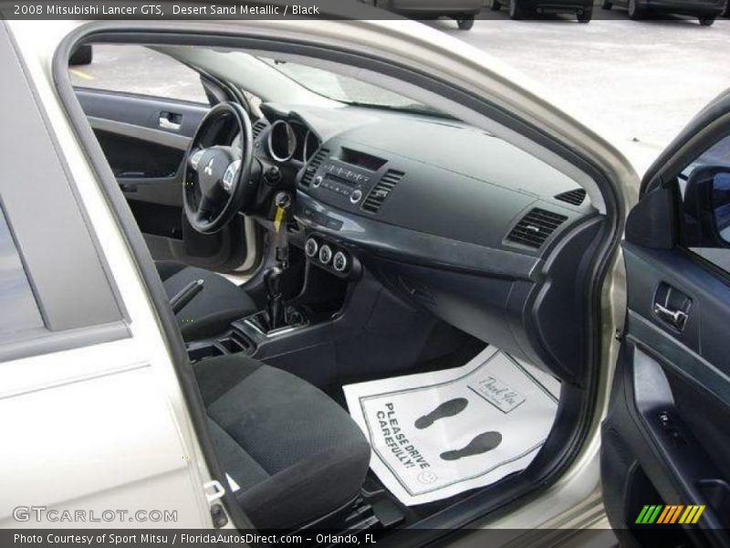 Desert Sand Metallic / Black 2008 Mitsubishi Lancer GTS