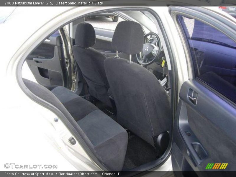 Desert Sand Metallic / Black 2008 Mitsubishi Lancer GTS