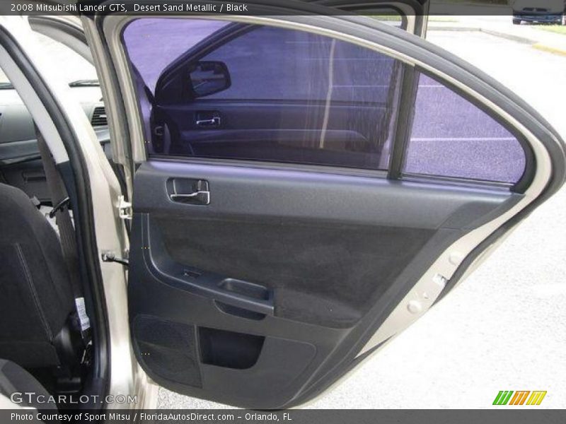 Desert Sand Metallic / Black 2008 Mitsubishi Lancer GTS