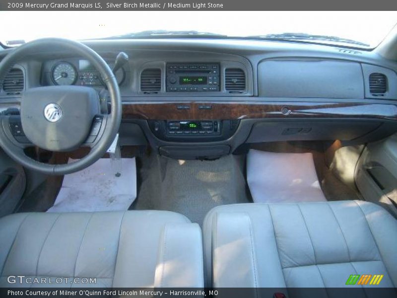Silver Birch Metallic / Medium Light Stone 2009 Mercury Grand Marquis LS