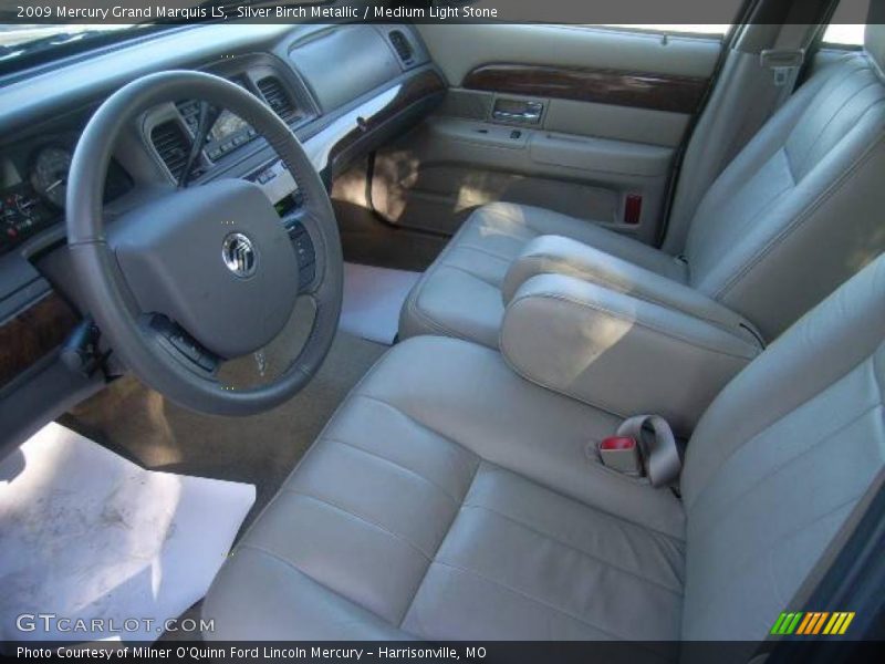Silver Birch Metallic / Medium Light Stone 2009 Mercury Grand Marquis LS