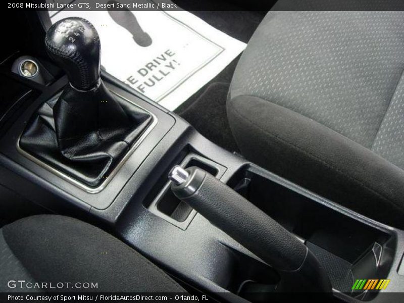 Desert Sand Metallic / Black 2008 Mitsubishi Lancer GTS