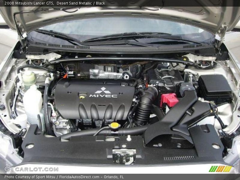 Desert Sand Metallic / Black 2008 Mitsubishi Lancer GTS