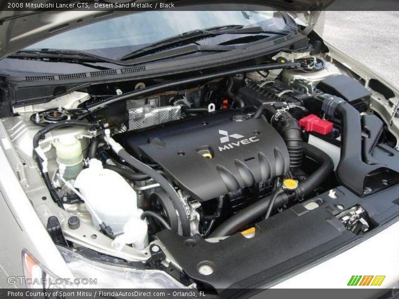 Desert Sand Metallic / Black 2008 Mitsubishi Lancer GTS