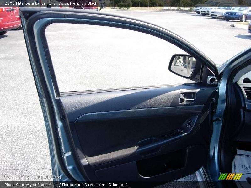 Aqua Metallic / Black 2008 Mitsubishi Lancer GTS