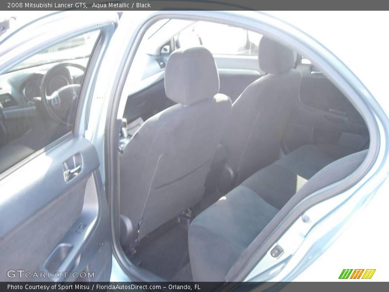 Aqua Metallic / Black 2008 Mitsubishi Lancer GTS