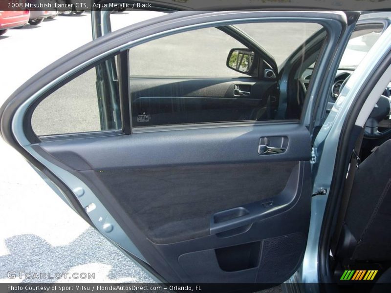 Aqua Metallic / Black 2008 Mitsubishi Lancer GTS