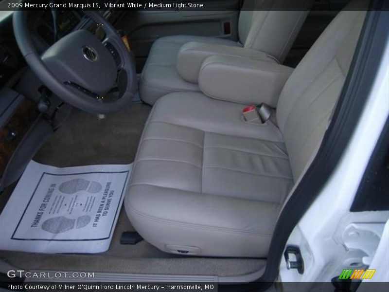 Vibrant White / Medium Light Stone 2009 Mercury Grand Marquis LS