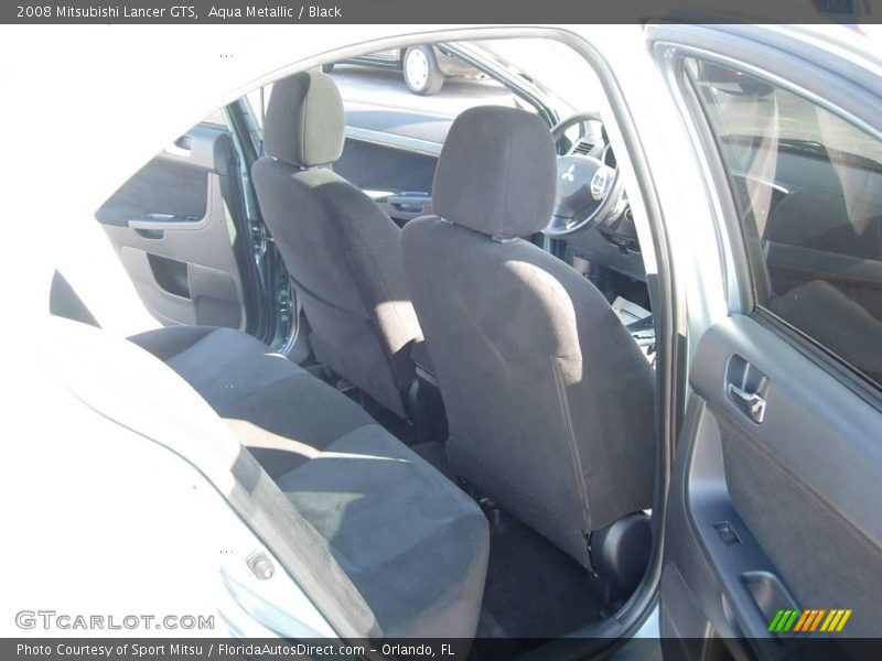 Aqua Metallic / Black 2008 Mitsubishi Lancer GTS