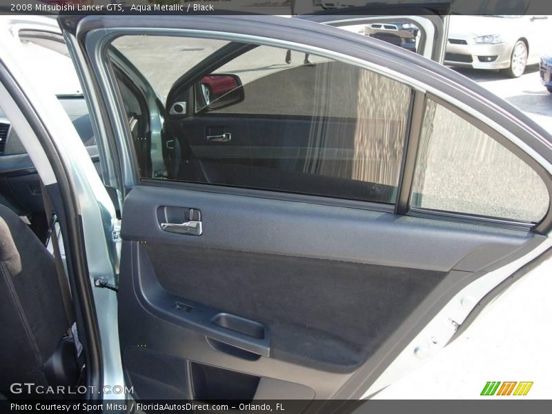 Aqua Metallic / Black 2008 Mitsubishi Lancer GTS