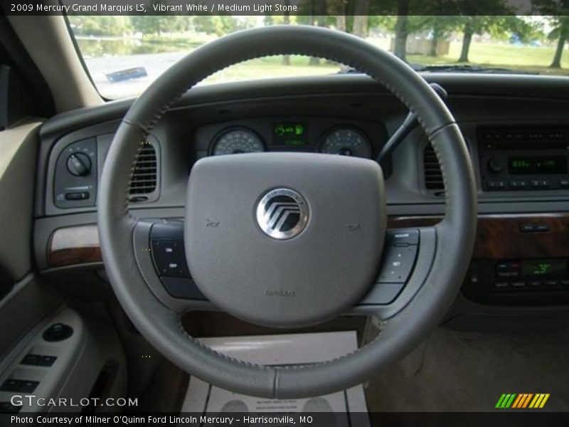 Vibrant White / Medium Light Stone 2009 Mercury Grand Marquis LS
