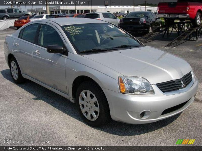 Liquid Silver Metallic / Black 2008 Mitsubishi Galant ES