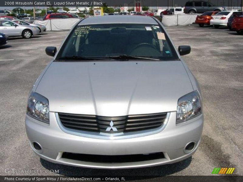 Liquid Silver Metallic / Black 2008 Mitsubishi Galant ES