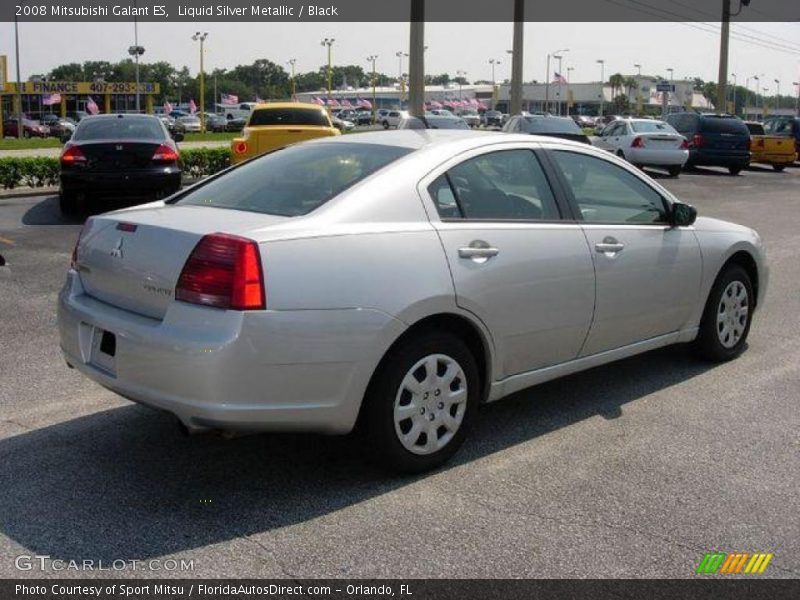 Liquid Silver Metallic / Black 2008 Mitsubishi Galant ES