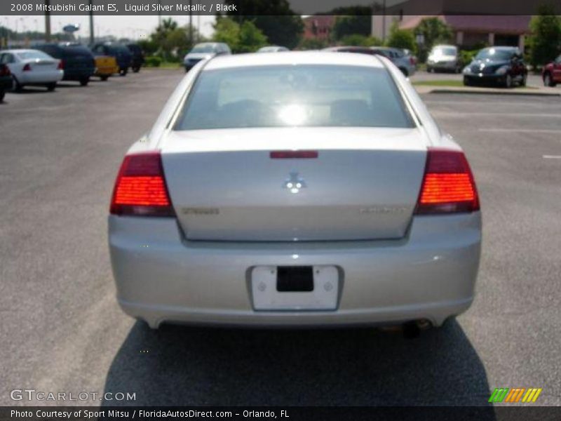 Liquid Silver Metallic / Black 2008 Mitsubishi Galant ES