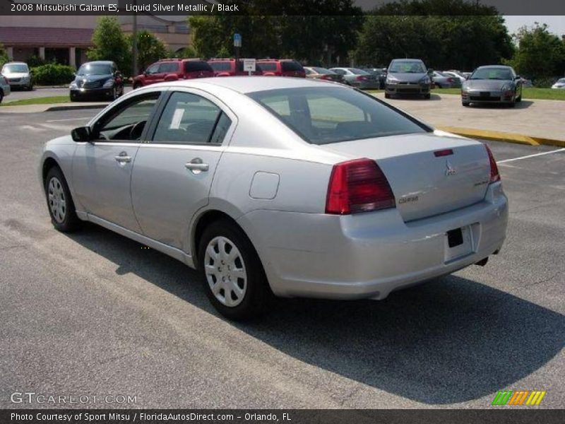 Liquid Silver Metallic / Black 2008 Mitsubishi Galant ES