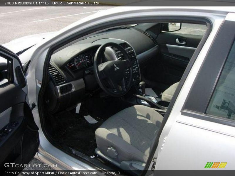 Liquid Silver Metallic / Black 2008 Mitsubishi Galant ES