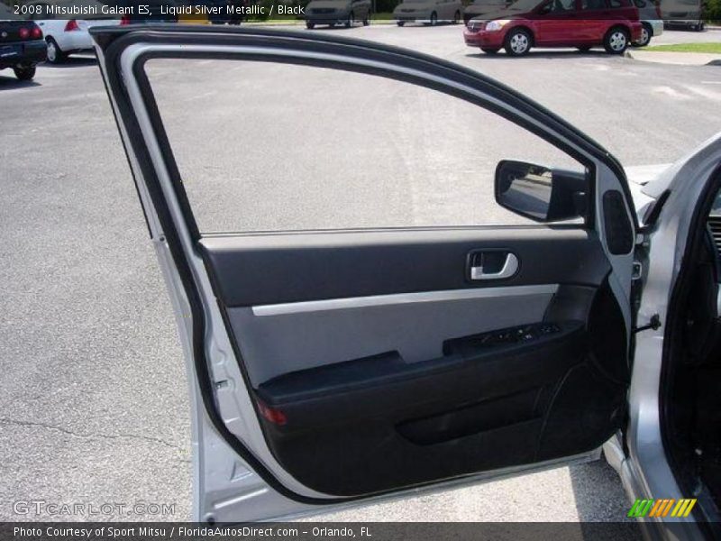 Liquid Silver Metallic / Black 2008 Mitsubishi Galant ES