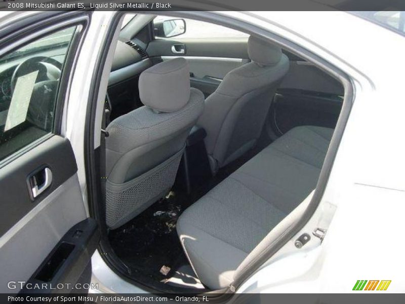 Liquid Silver Metallic / Black 2008 Mitsubishi Galant ES