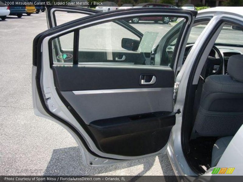 Liquid Silver Metallic / Black 2008 Mitsubishi Galant ES