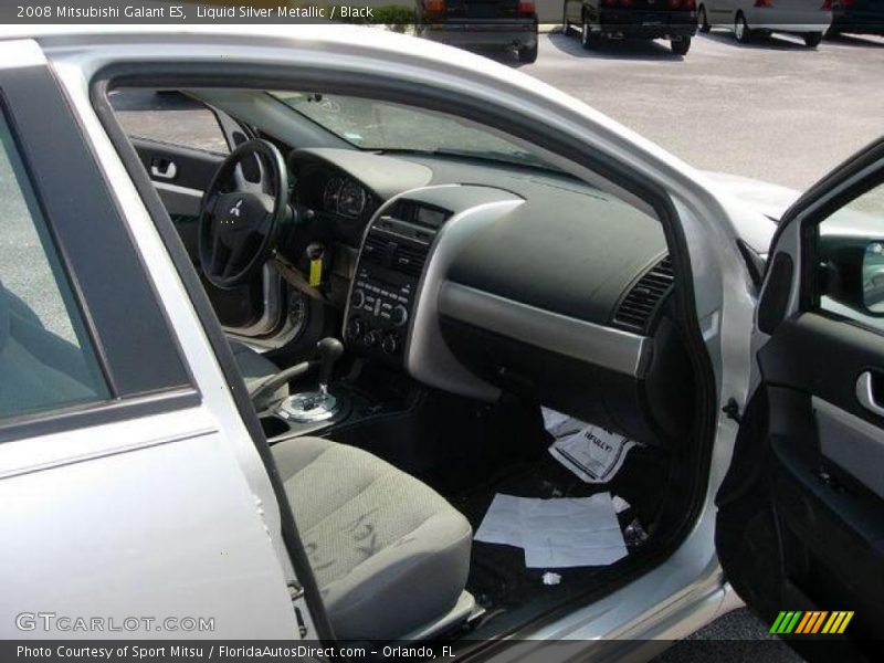 Liquid Silver Metallic / Black 2008 Mitsubishi Galant ES