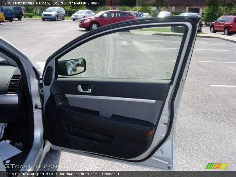 Liquid Silver Metallic / Black 2008 Mitsubishi Galant ES