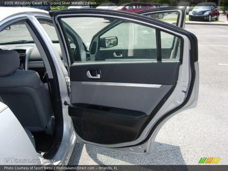 Liquid Silver Metallic / Black 2008 Mitsubishi Galant ES