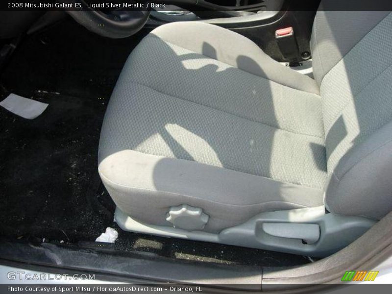 Liquid Silver Metallic / Black 2008 Mitsubishi Galant ES