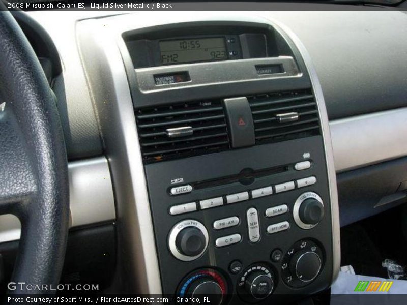 Liquid Silver Metallic / Black 2008 Mitsubishi Galant ES