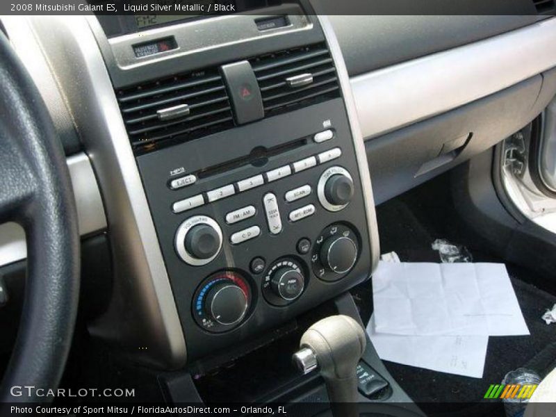 Liquid Silver Metallic / Black 2008 Mitsubishi Galant ES