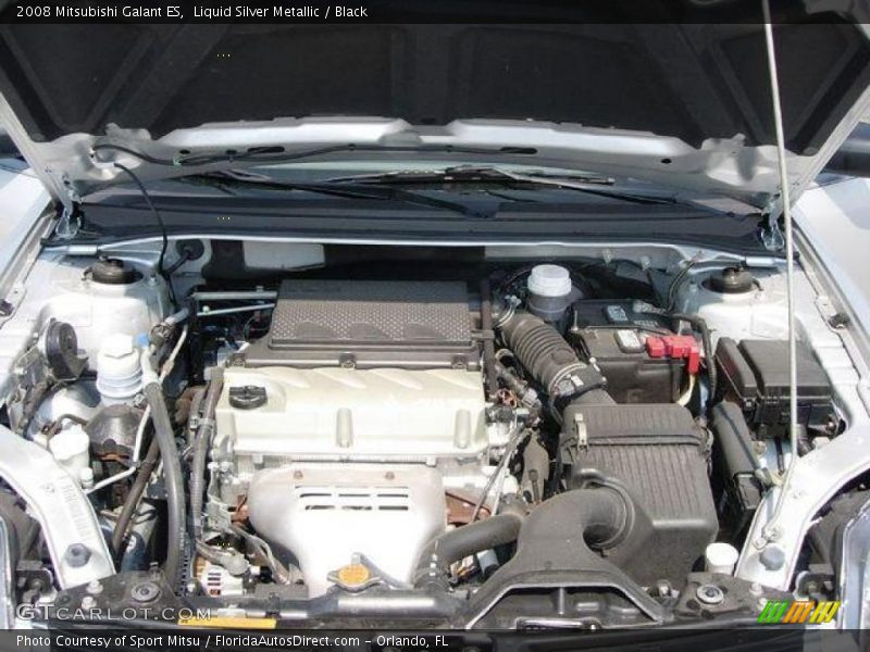 Liquid Silver Metallic / Black 2008 Mitsubishi Galant ES