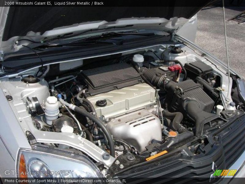 Liquid Silver Metallic / Black 2008 Mitsubishi Galant ES