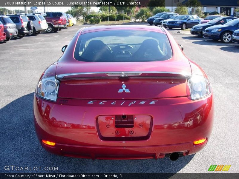 Sunset Orange Pearlescent / Dark Charcoal 2008 Mitsubishi Eclipse GS Coupe