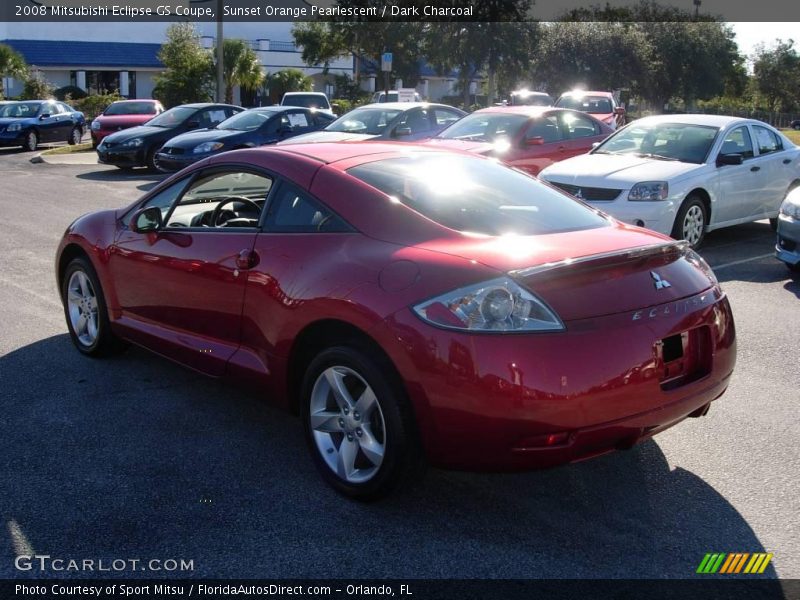 Sunset Orange Pearlescent / Dark Charcoal 2008 Mitsubishi Eclipse GS Coupe