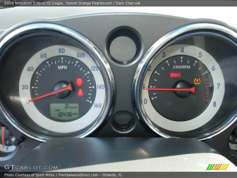 Sunset Orange Pearlescent / Dark Charcoal 2008 Mitsubishi Eclipse GS Coupe