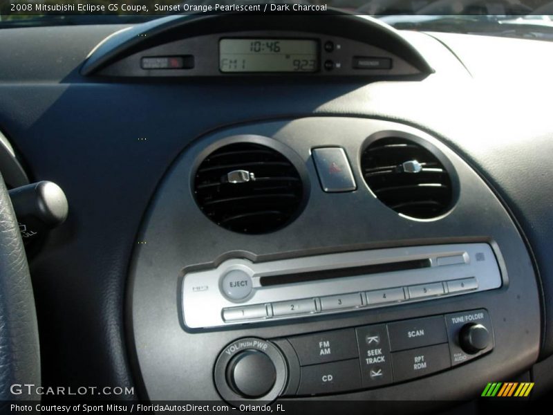 Sunset Orange Pearlescent / Dark Charcoal 2008 Mitsubishi Eclipse GS Coupe