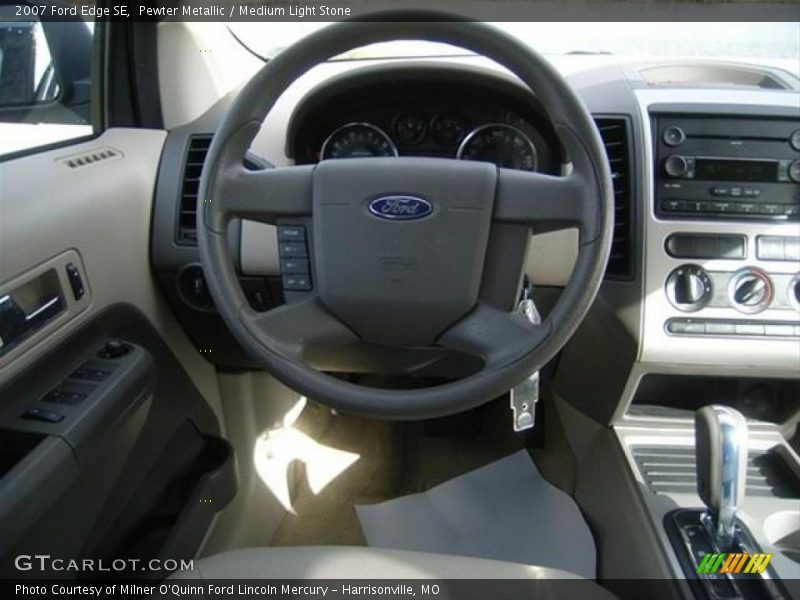 Pewter Metallic / Medium Light Stone 2007 Ford Edge SE
