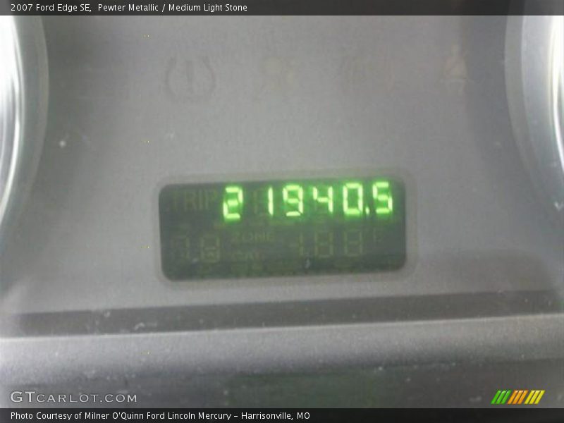 Pewter Metallic / Medium Light Stone 2007 Ford Edge SE