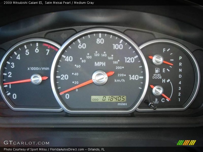 Satin Meisai Pearl / Medium Gray 2009 Mitsubishi Galant ES