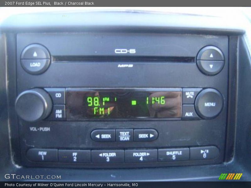 Black / Charcoal Black 2007 Ford Edge SEL Plus