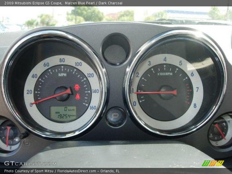 Maizen Blue Pearl / Dark Charcoal 2009 Mitsubishi Eclipse GS Coupe