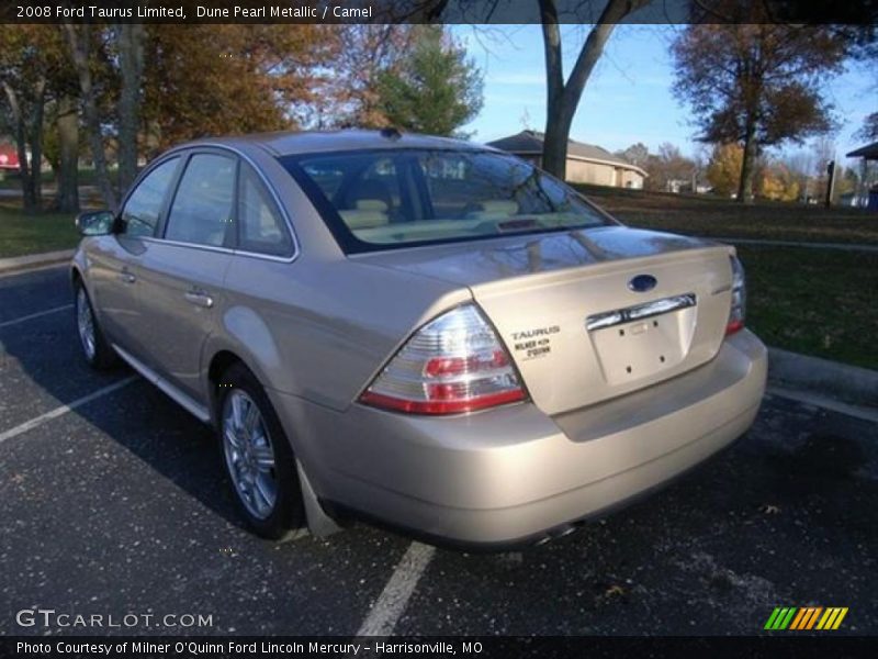 Dune Pearl Metallic / Camel 2008 Ford Taurus Limited