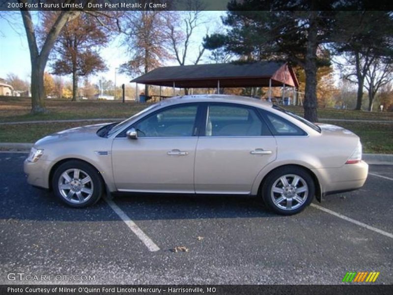 Dune Pearl Metallic / Camel 2008 Ford Taurus Limited