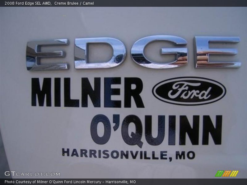 Creme Brulee / Camel 2008 Ford Edge SEL AWD