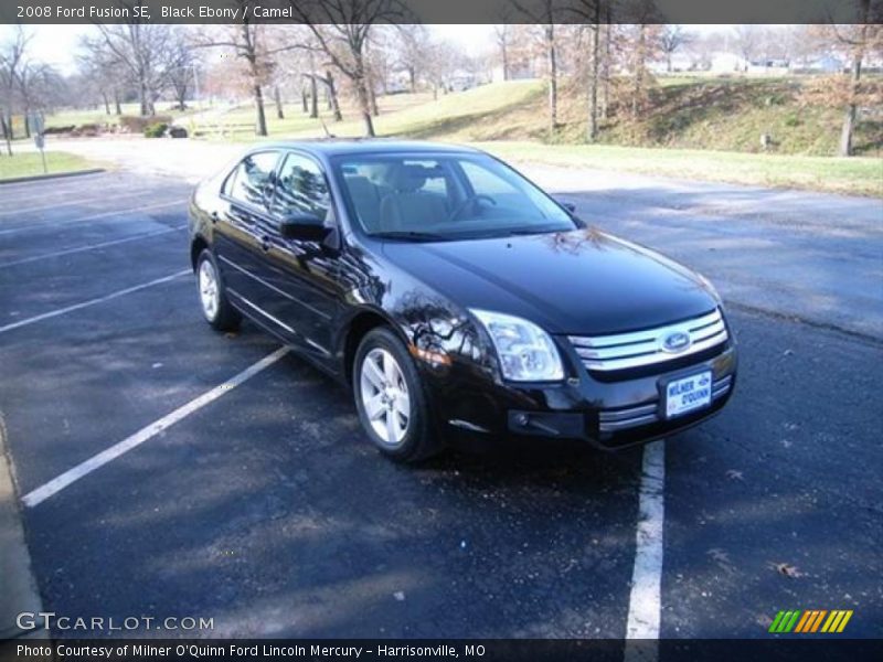 Black Ebony / Camel 2008 Ford Fusion SE