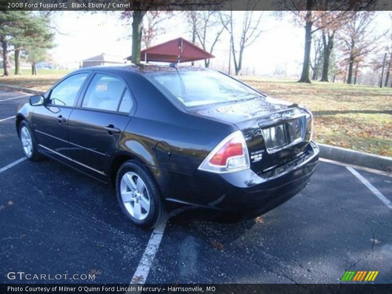 Black Ebony / Camel 2008 Ford Fusion SE