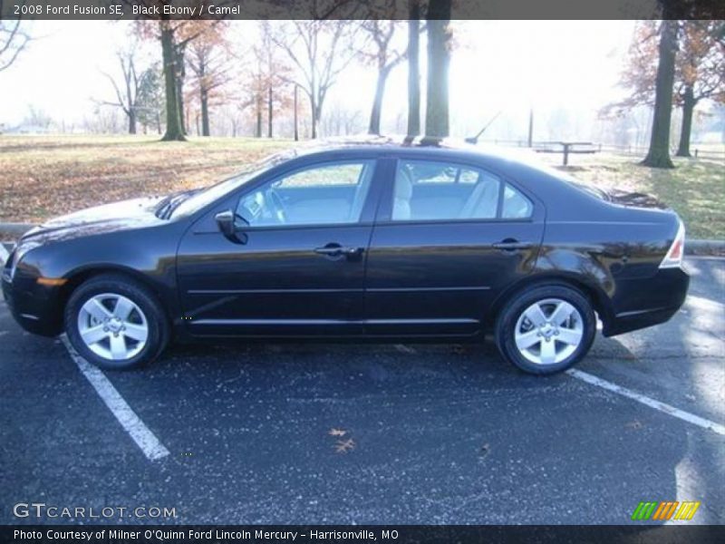 Black Ebony / Camel 2008 Ford Fusion SE