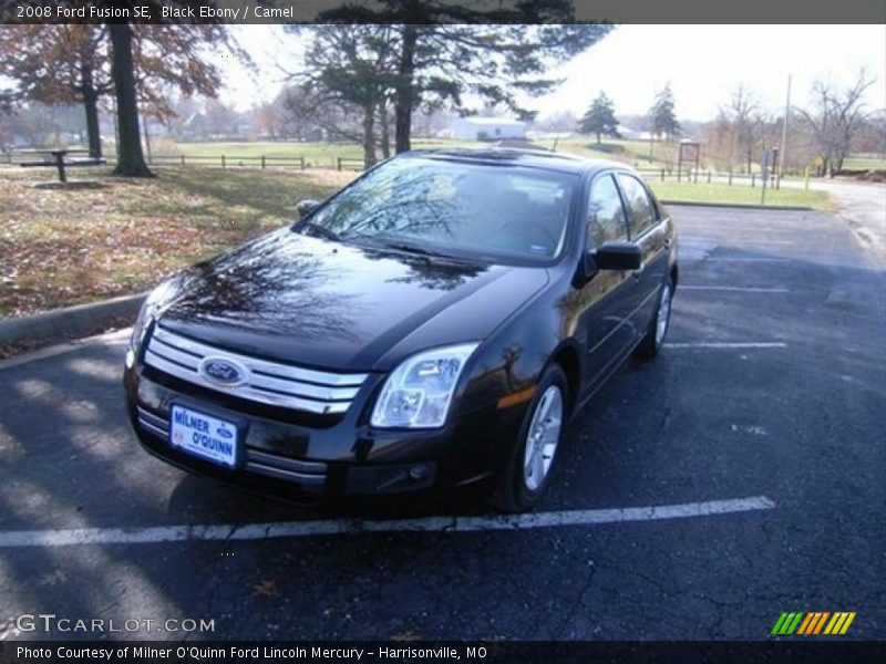 Black Ebony / Camel 2008 Ford Fusion SE