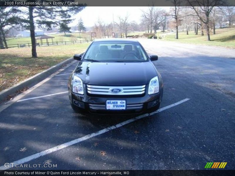 Black Ebony / Camel 2008 Ford Fusion SE