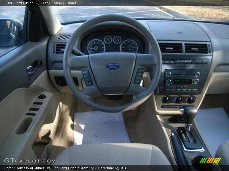 Black Ebony / Camel 2008 Ford Fusion SE